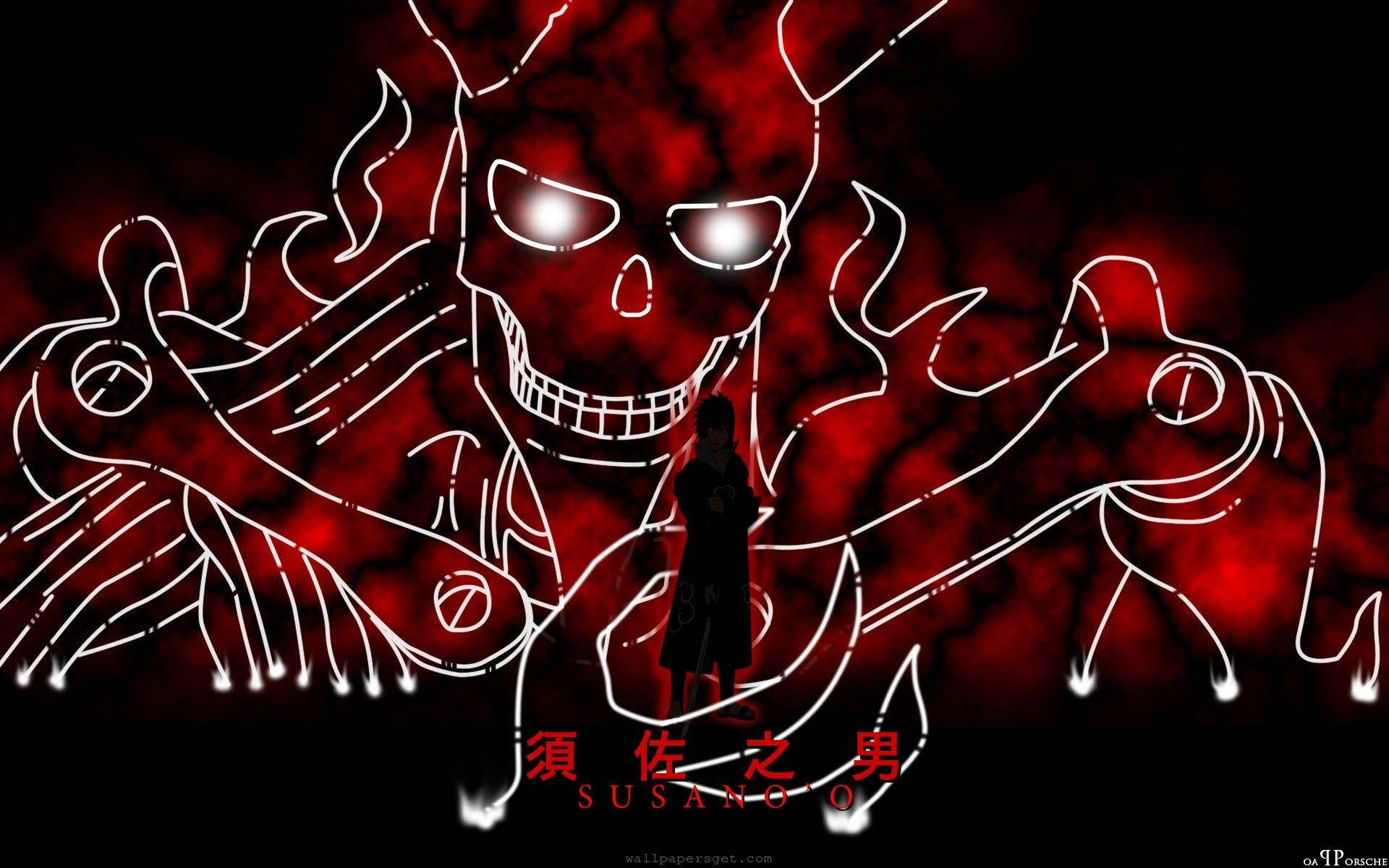 Itachi na Susanoo yake yenye nguvu Picha ya Ukuta