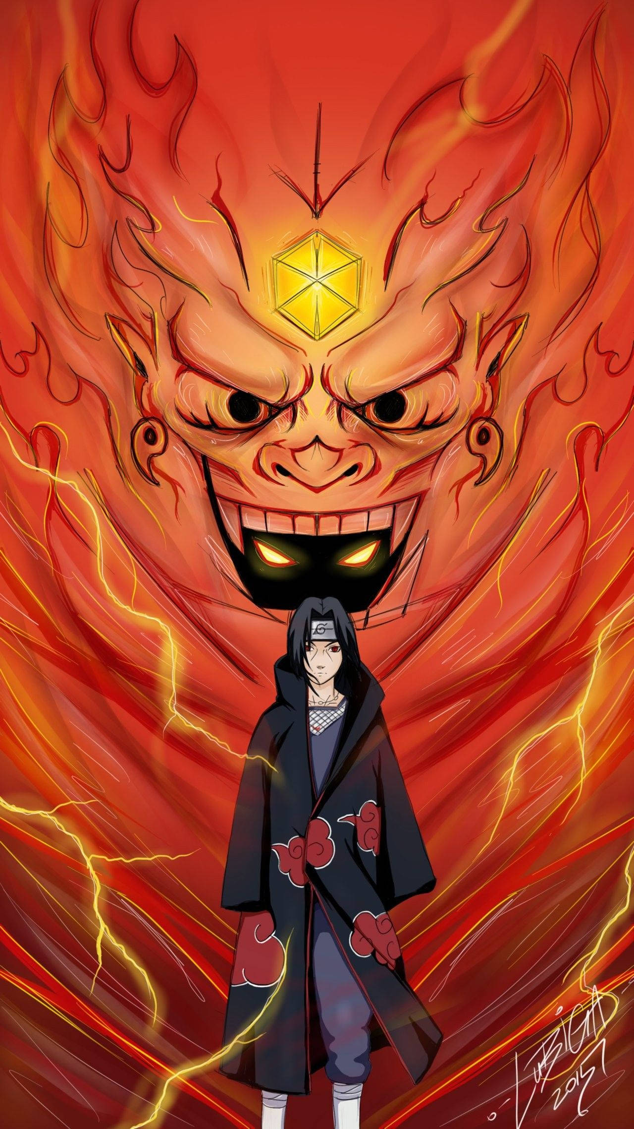 Itachi Susanoo, Mwili wa Nguvu ya Sasuke Picha ya Ukuta