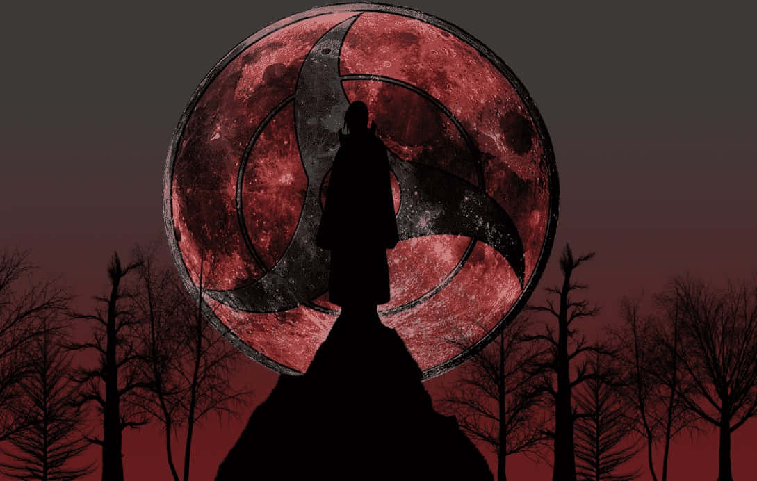 Itachi Uchiha Akizungumza na Siku ya Mwezi Picha ya Ukuta