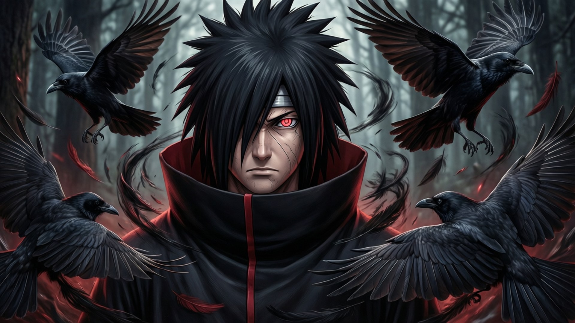 Itachi wa Kunguru Picha ya Ukuta