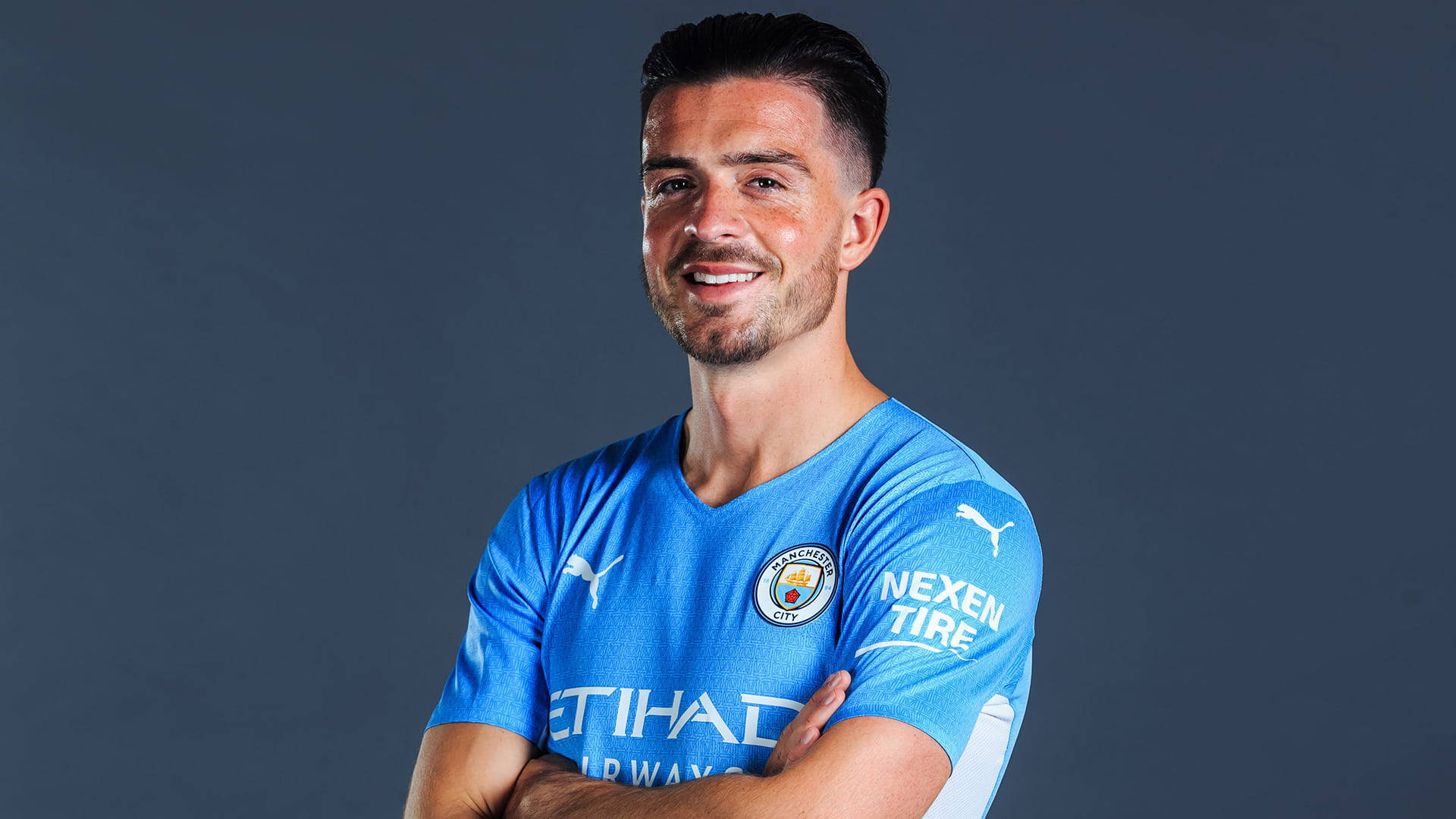 Jack Grealish Mwenye Kujiamini Picha ya Ukuta