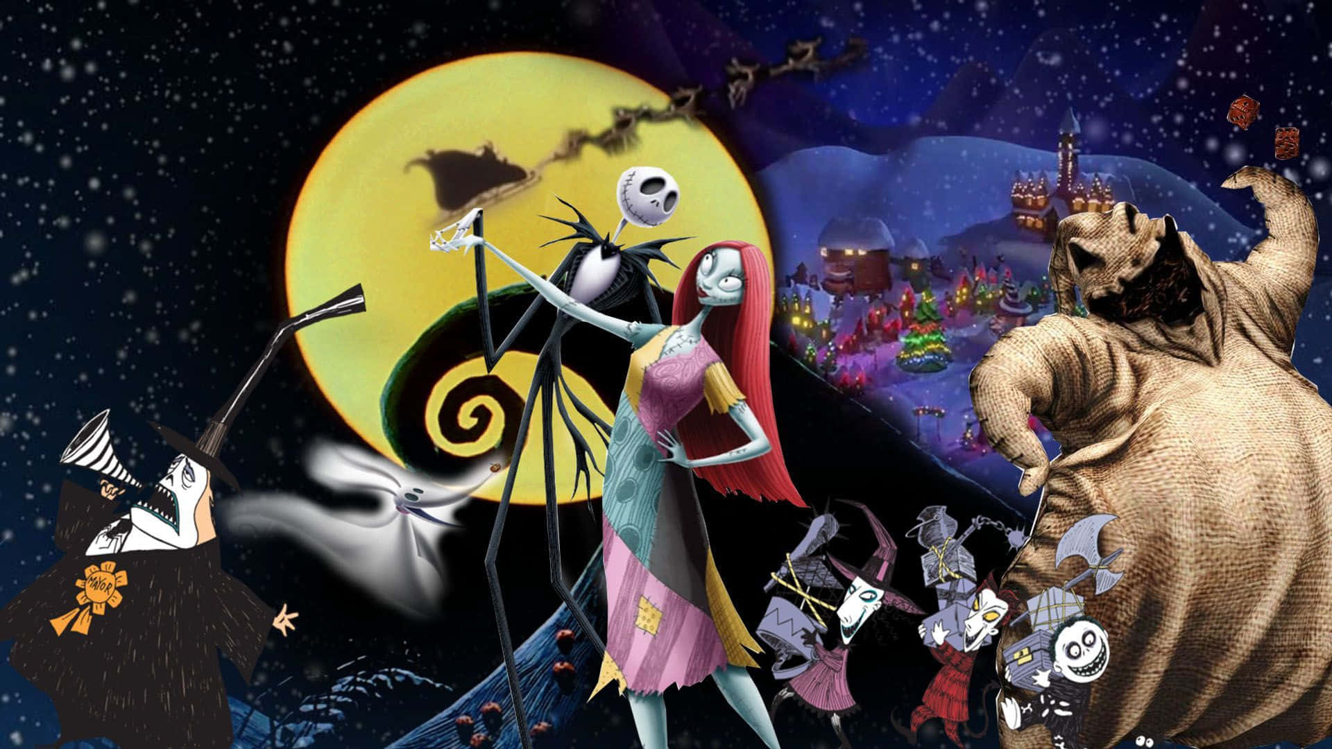 Jack Skellington kutoka The Nightmare Before Christmas Picha ya Ukuta