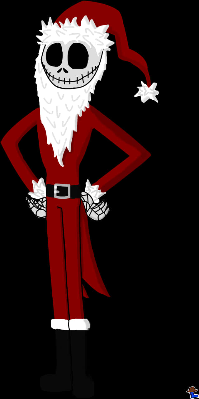 Jack Skellington Mavazi ya Santa Picha ya Ukuta
