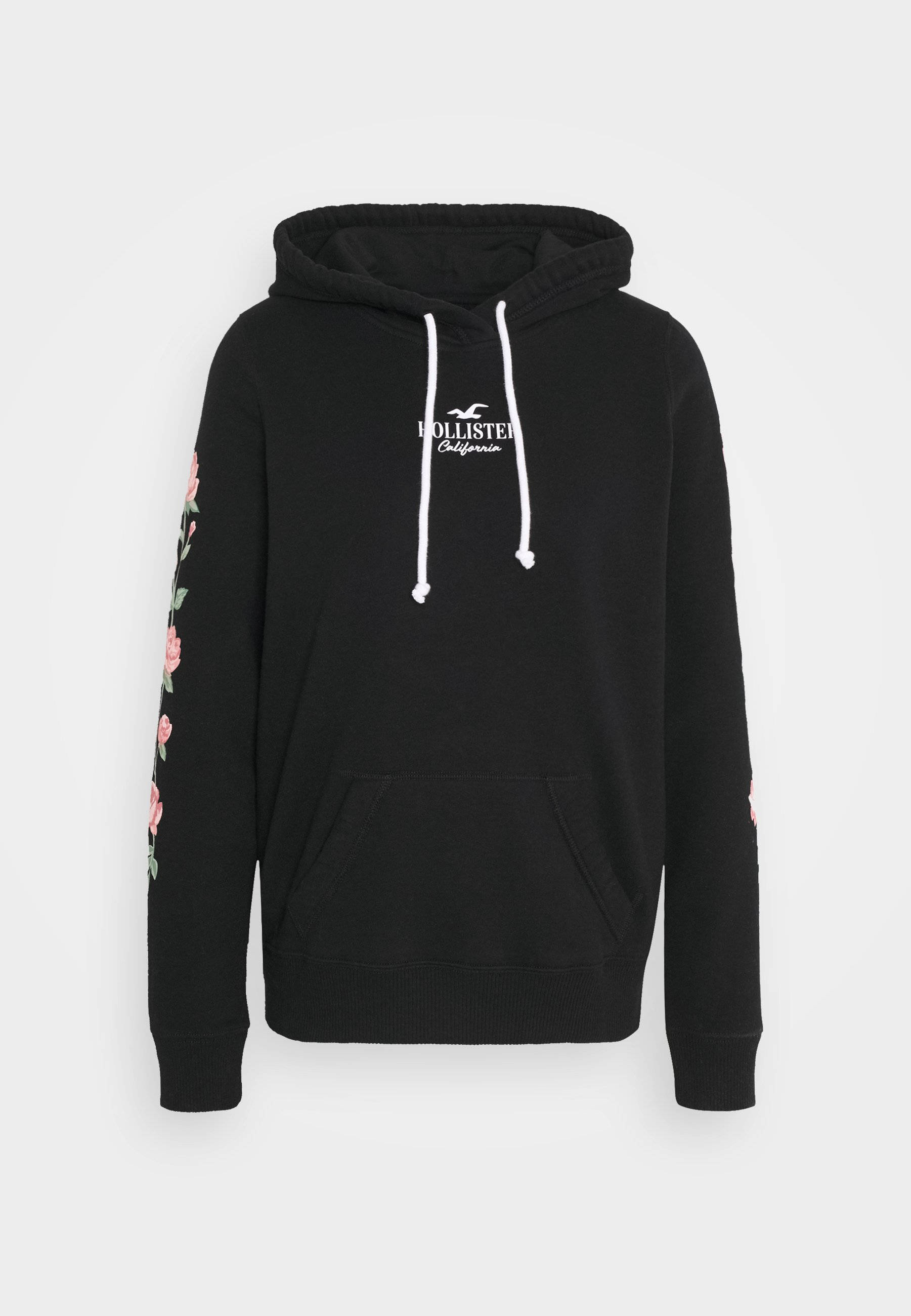 Jacket ya Hoodie ya Hollister Nyeupe Picha ya Ukuta