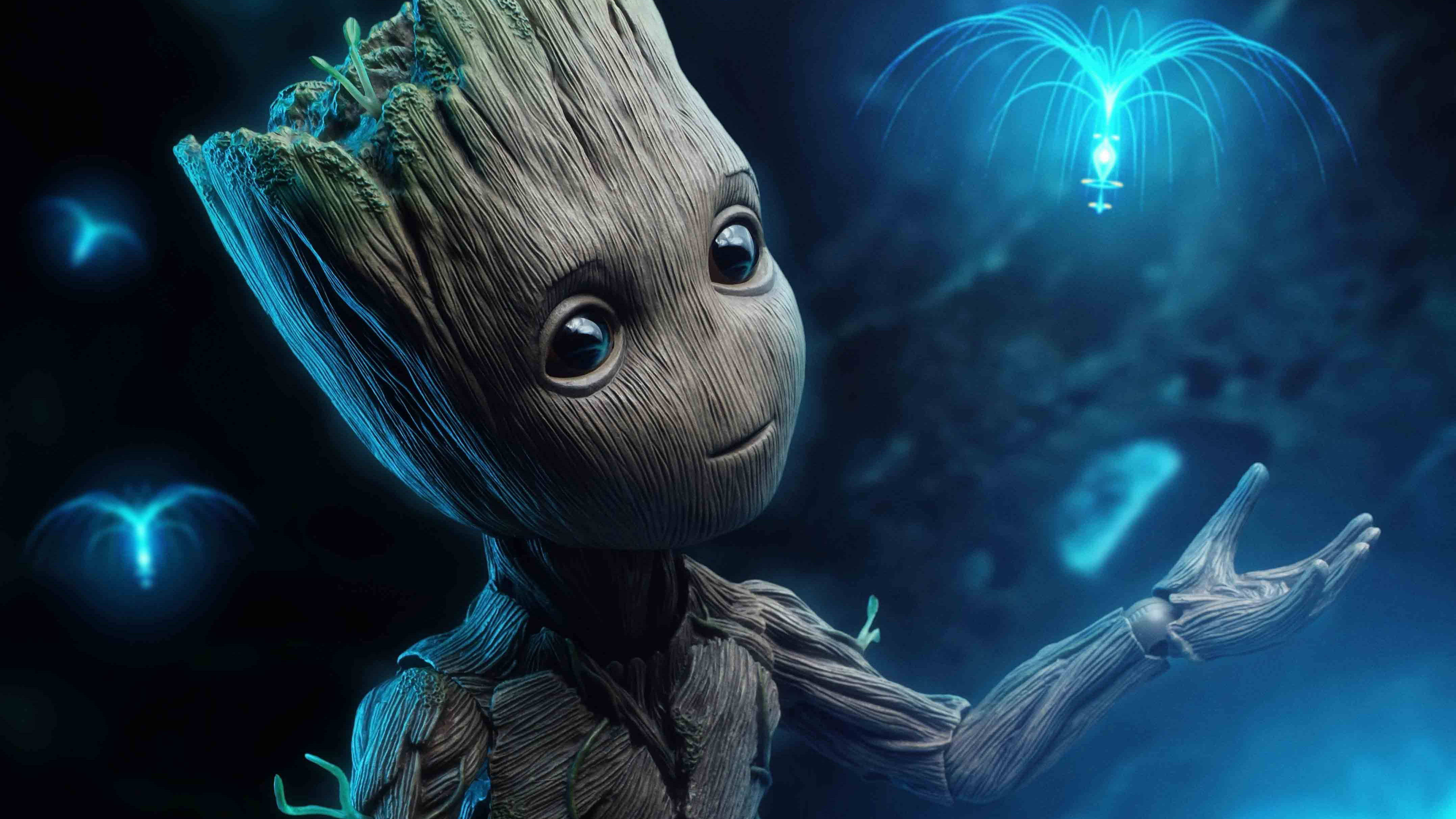 Jalada la Kompyuta Kibao la Cool Groot Walinzi wa Galaxy Picha ya Ukuta