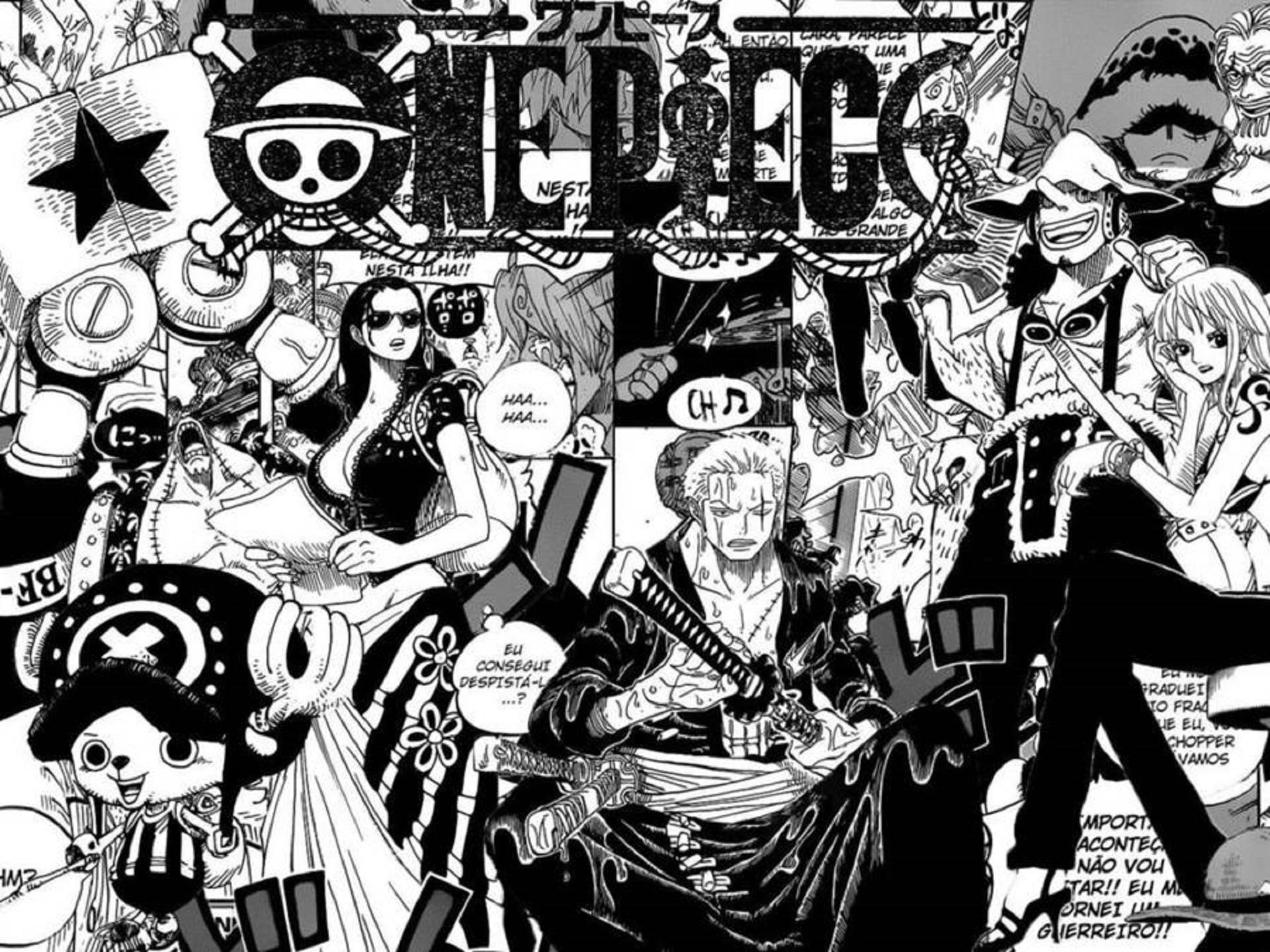 Jalada la Panel la Manga ya One Piece Picha ya Ukuta