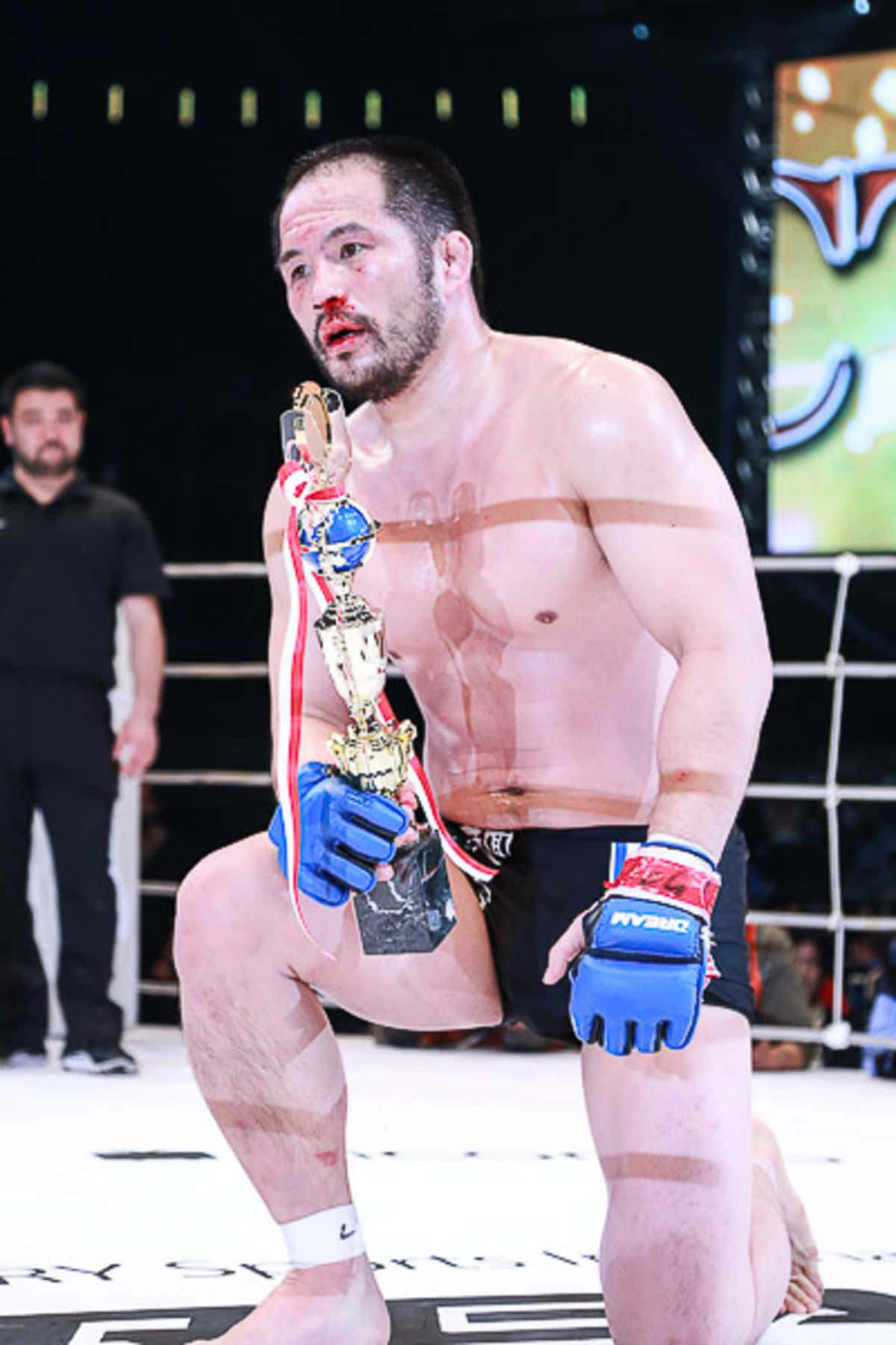 Jamaika MMA Fighter Hayato Sakurai Wajibu wa Damu Picha ya Ukuta