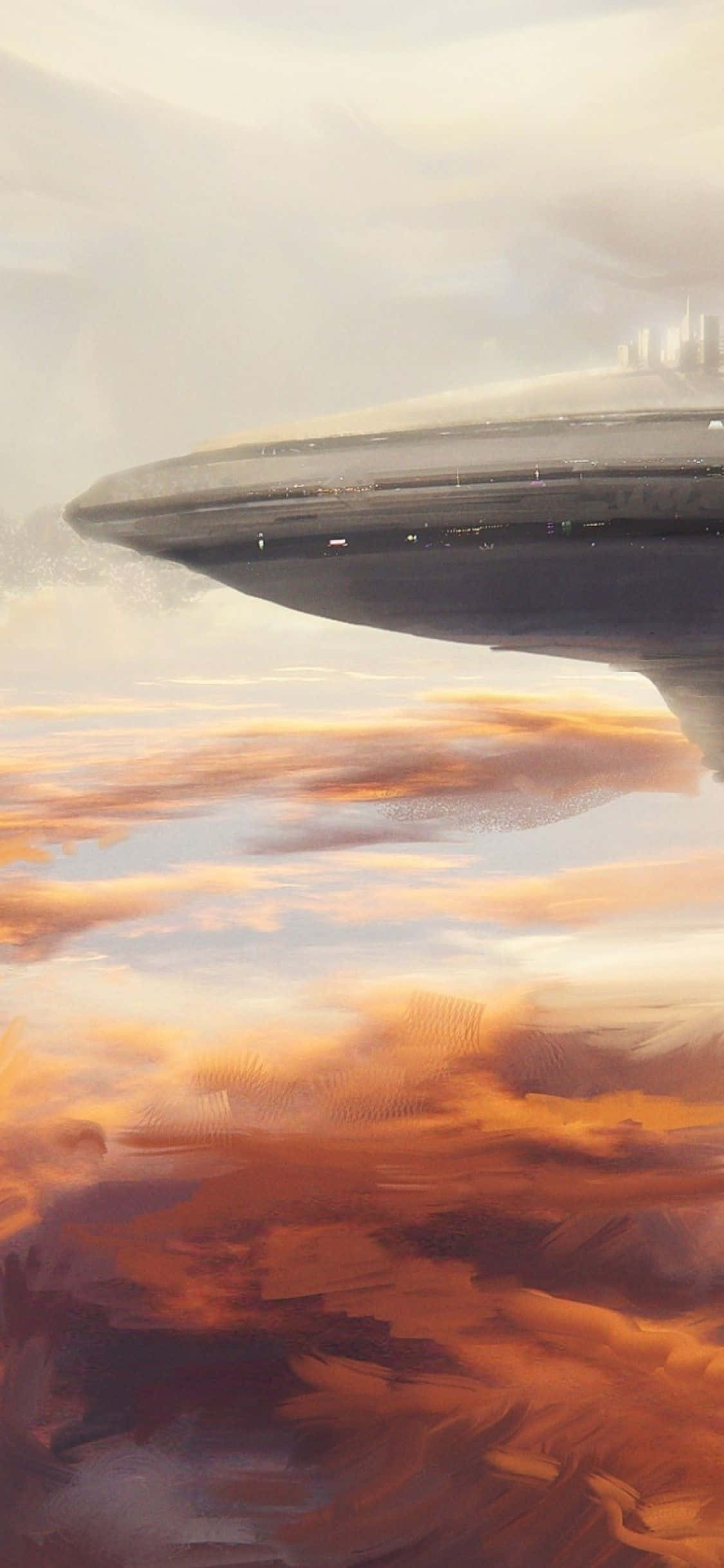 Jamali ya Bespin na Mawimbi Juu Picha ya Ukuta