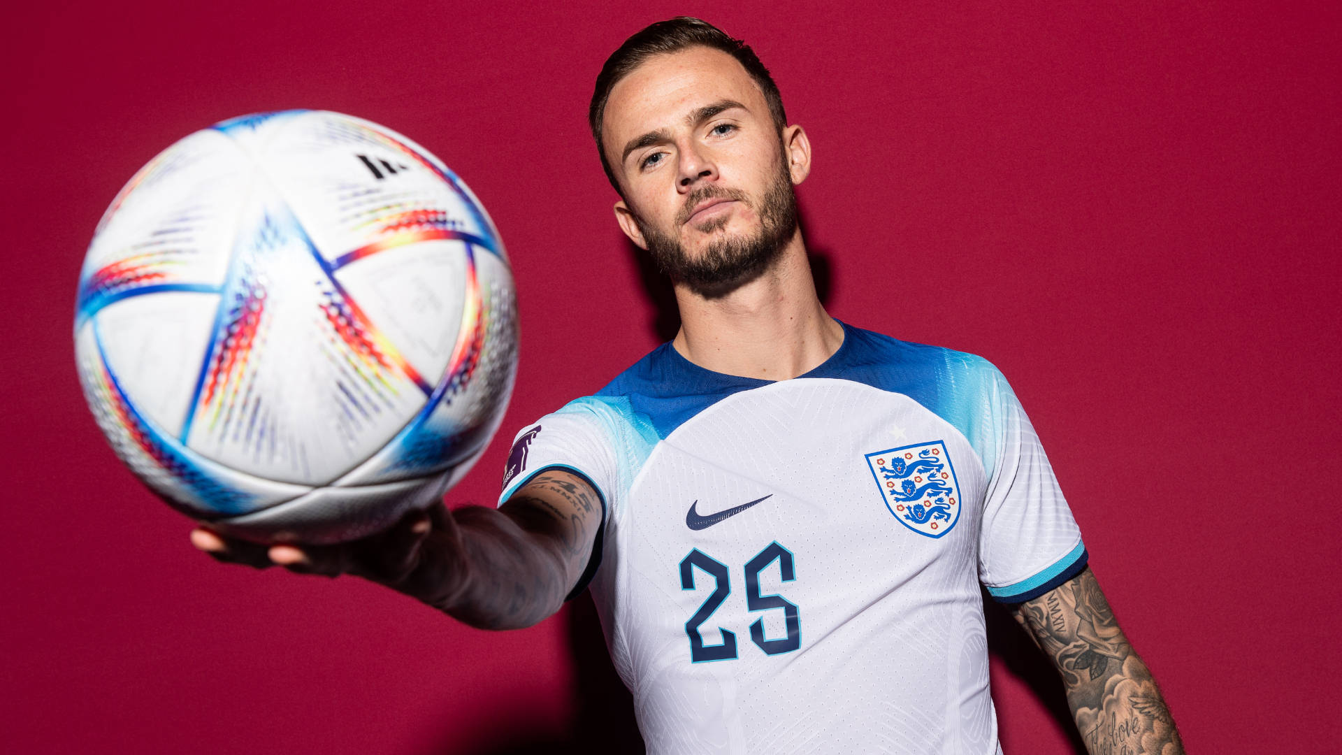 James Maddison Mandalori ya Maroon Picha ya Ukuta
