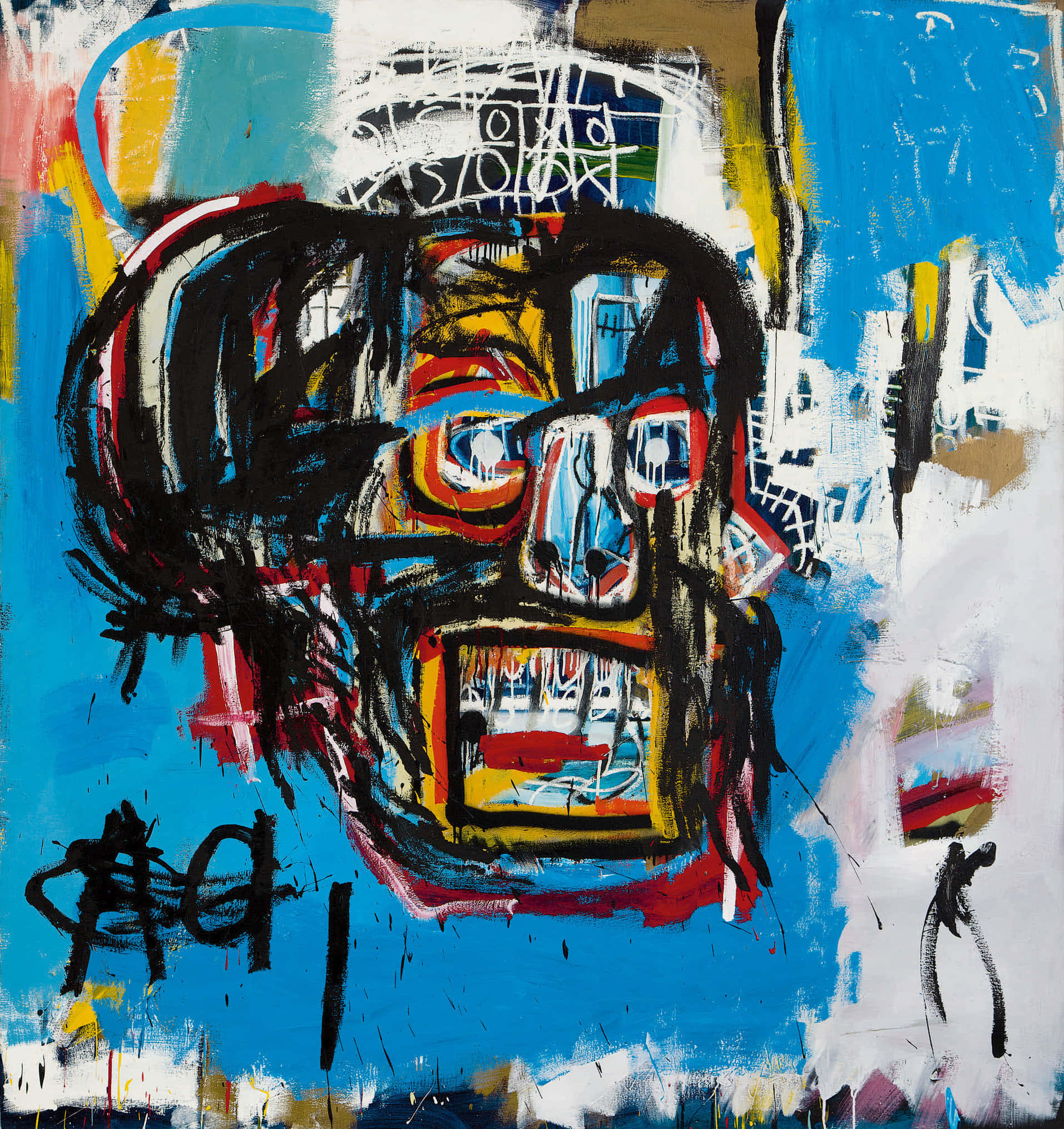 Jean-Michel Basquiat's unique, vibrant artwork Picha ya Ukuta