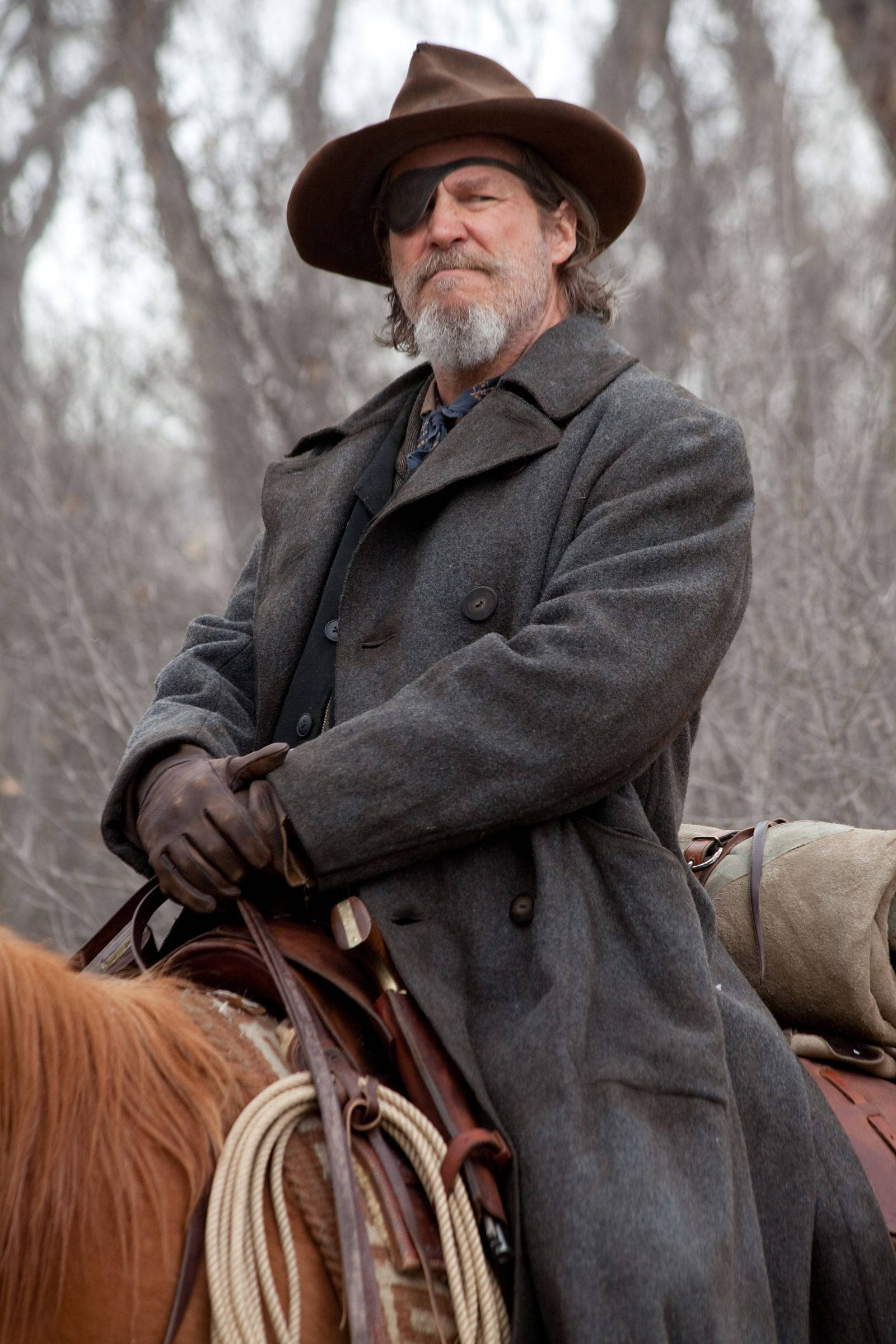 Jeff Bridges in his outstanding performance in the film True Grit. Picha ya Ukuta
