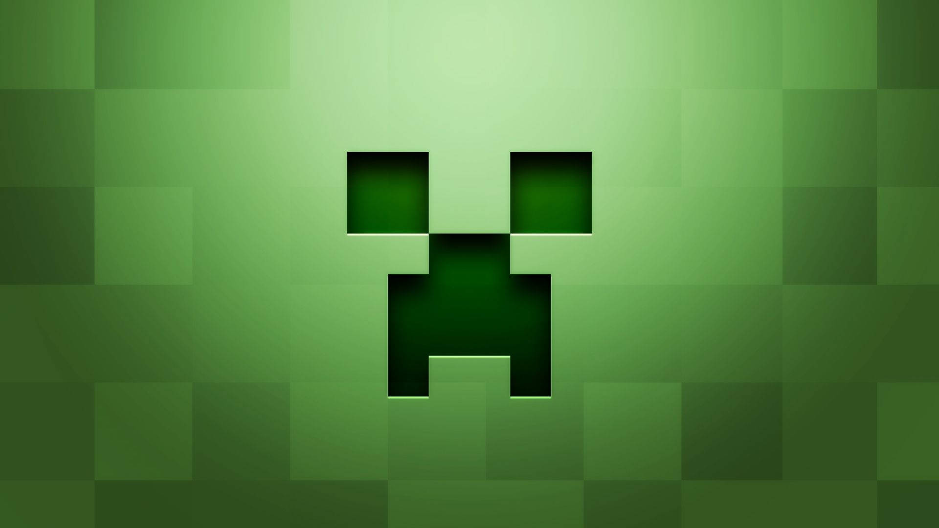 Jenga njia yako kwa kutumia Sura ya Creeper ya Minecraft Picha ya Ukuta