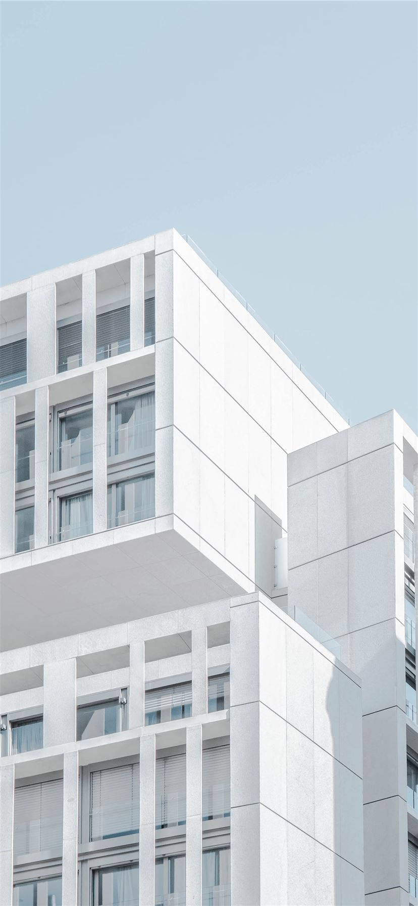 Jengo la Kisasa la White Building iPhone Picha ya Ukuta