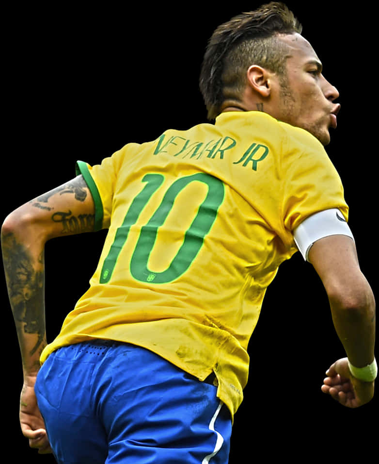 Jezi ya Neymar Jr Brazil Namba 10 Picha ya Ukuta
