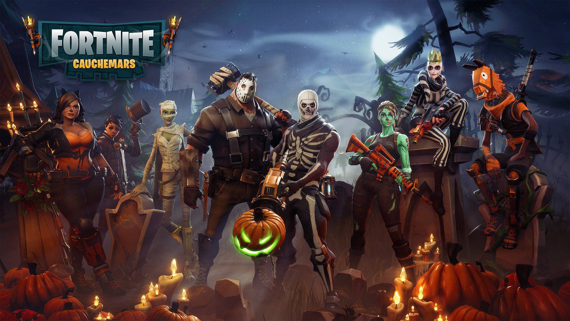 Jiandaa kwa Halloween na Vazi la Ifrit katika Fortnite Picha ya Ukuta