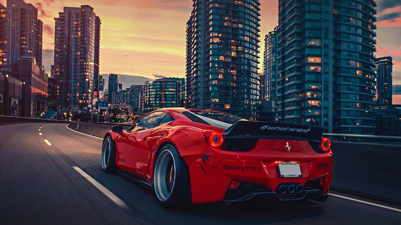 Jiji Baridi 1366x768 Ferrari HD Picha ya Ukuta