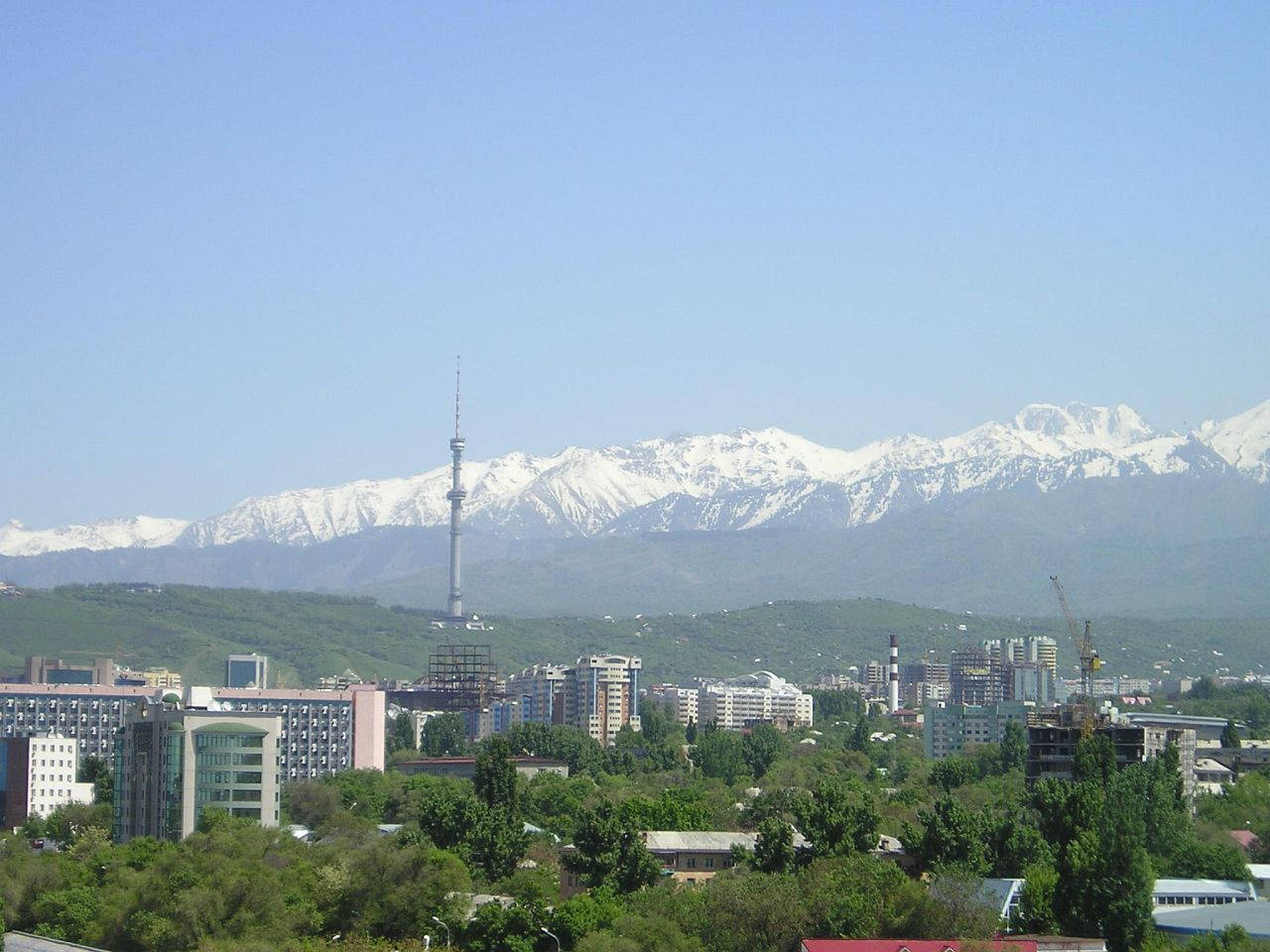 Jiji la Almaty Kazakhstan Picha ya Ukuta