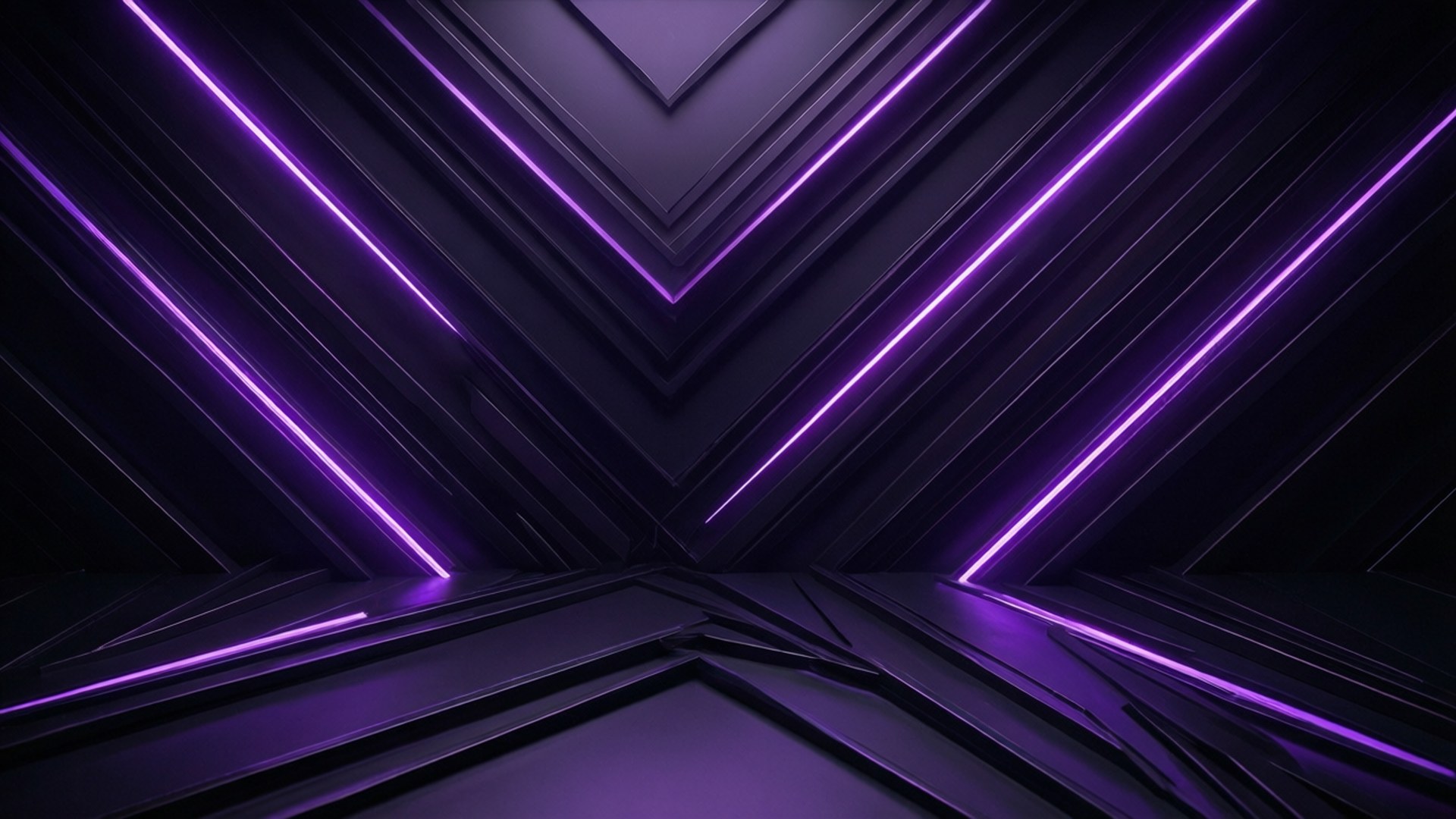 Jiometri ya Neon Picha ya Ukuta