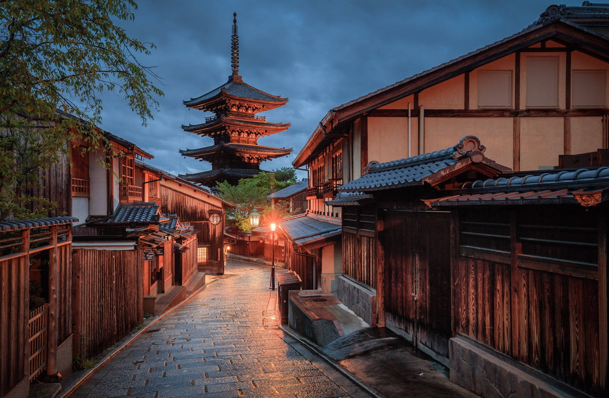 Jioni Kyoto Japani 4K Picha ya Ukuta