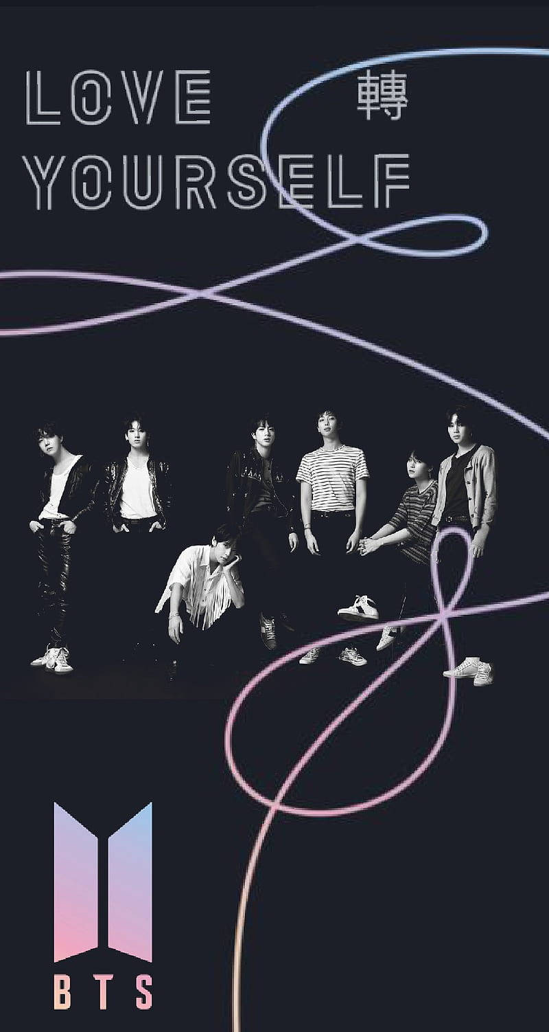Jipende Logo ya BTS Picha ya Ukuta