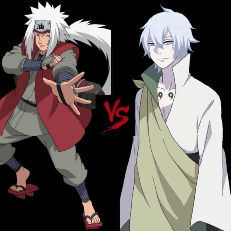 Jiraiya dhidi ya Suigetsu Pambano la Anime Picha ya Ukuta