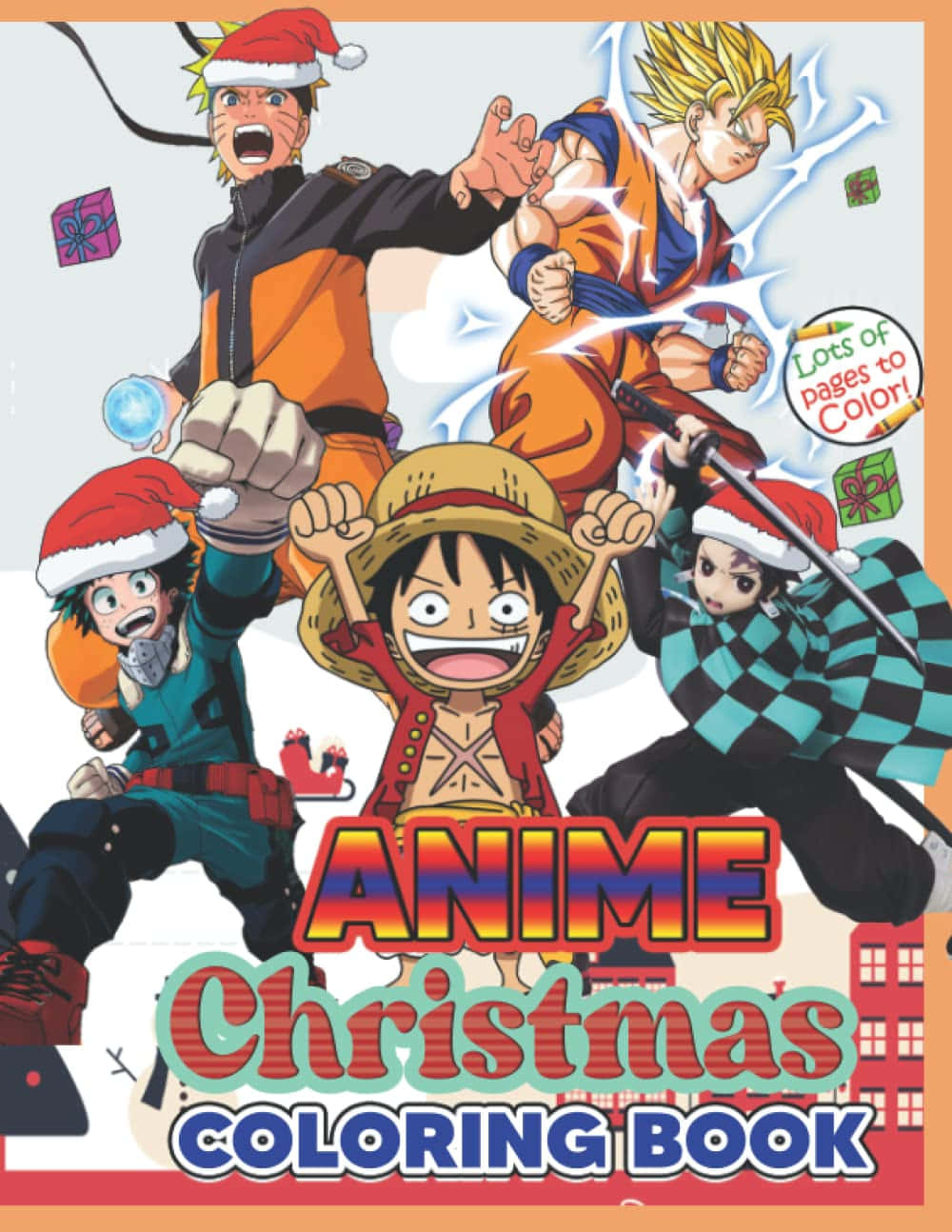 Jisimu na roho ya Krismasi na Mazingira ya Krismasi ya Anime hii ya kufurahisha! Picha ya Ukuta