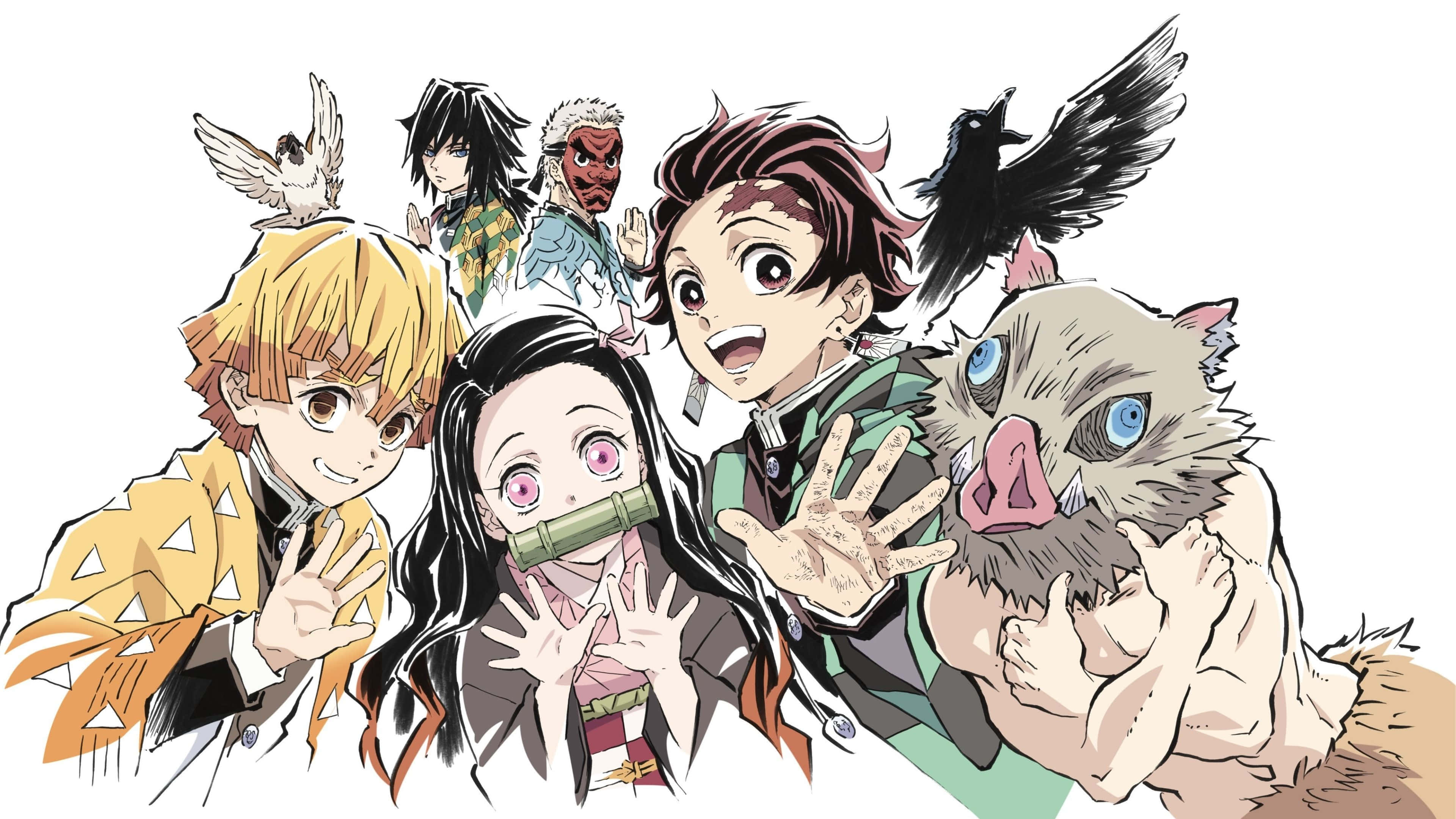 Jisomea katika safari ya kihistoria ya Demon Slayer Picha ya Ukuta