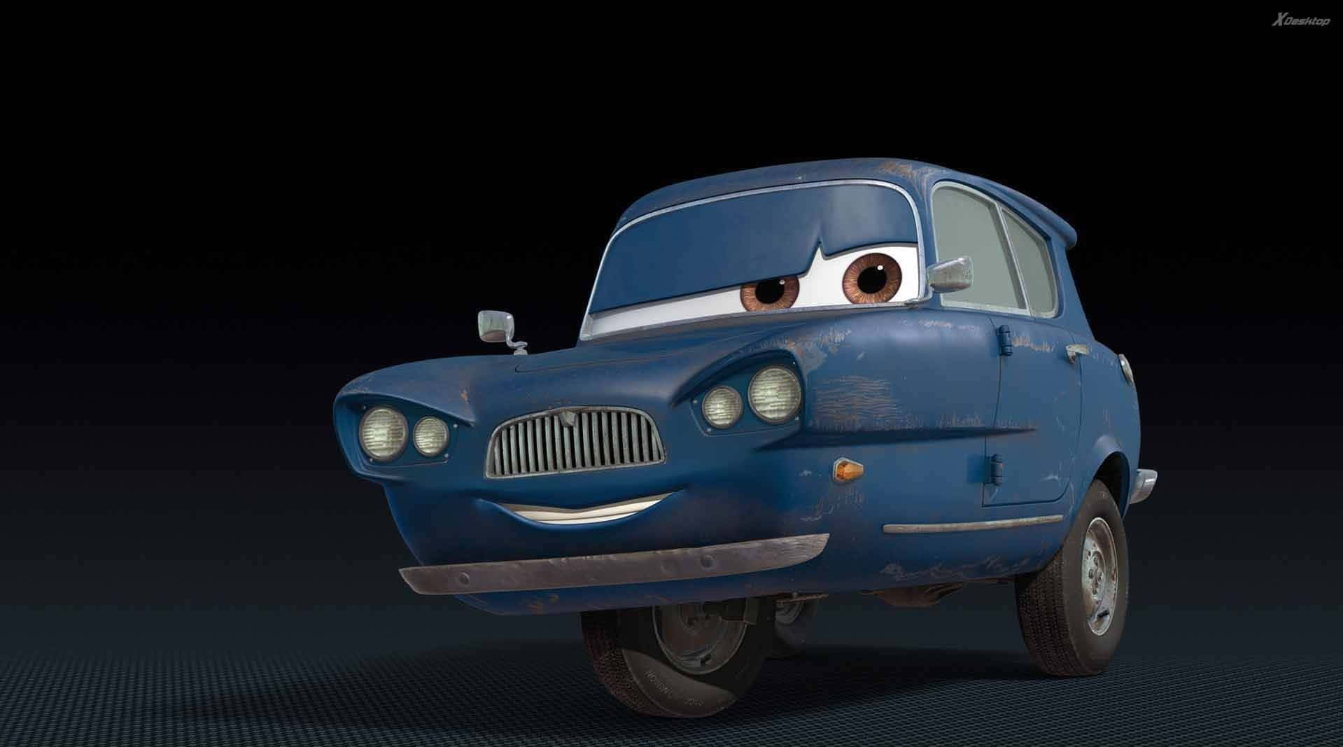 Jitayarishe kukimbia na Lightning McQueen katika Cars 2 Picha ya Ukuta