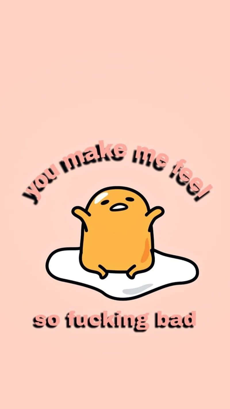 Jitayarishe kwa siku ya uvivu na Gudetama Phone Picha ya Ukuta