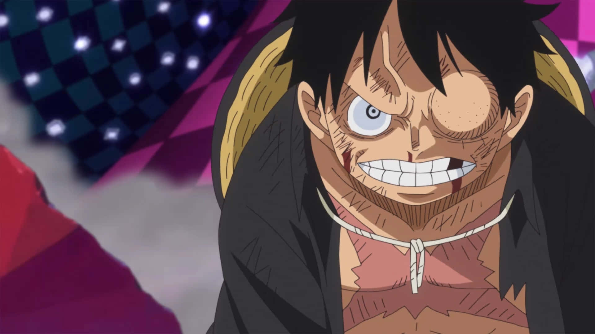 Jiunge na Luffy wa Kofia ya Majani katika Safari yake ya Maharamia! Picha ya Ukuta