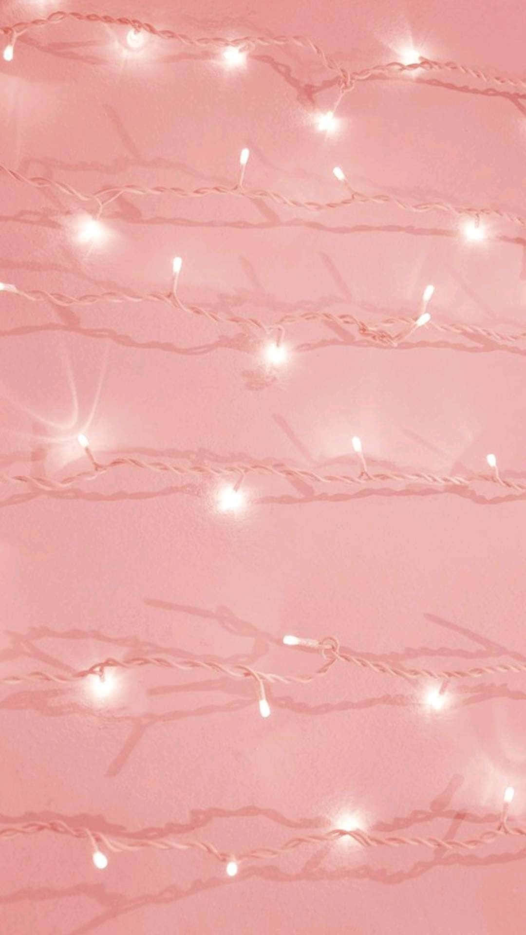Jizamishe Katika Mwanga wa Joto wa Mandhari hii ya Rose Gold Aesthetic Picha ya Ukuta
