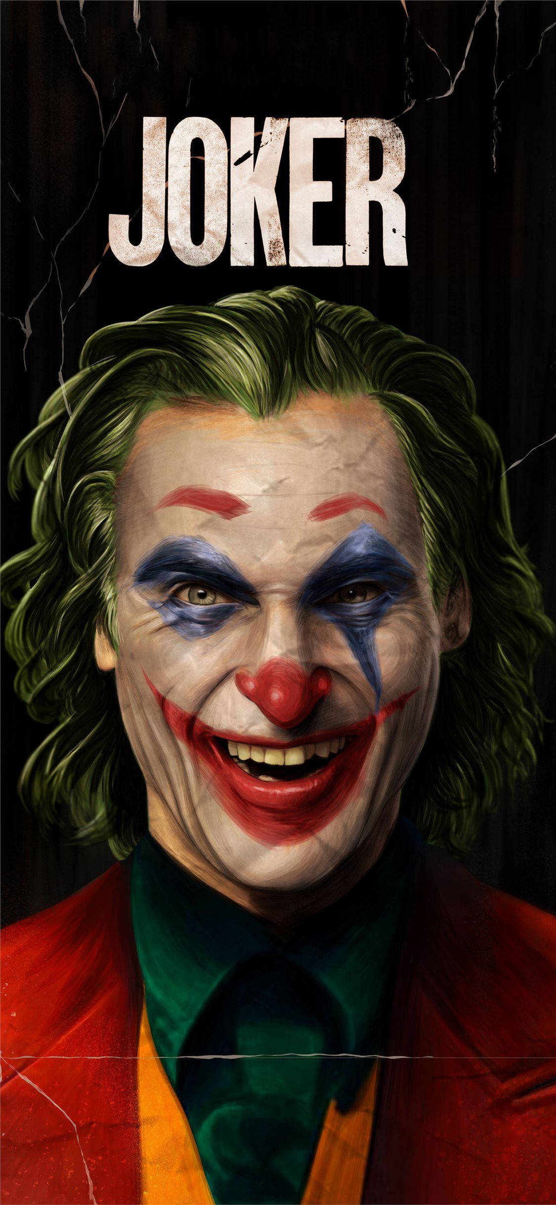 Joaquin Phoenix Laughing Joker 2019 Picha ya Ukuta
