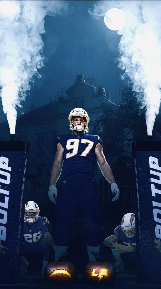 Joey Bosa Kuingia kwenye Mchezo wa NFL Picha ya Ukuta