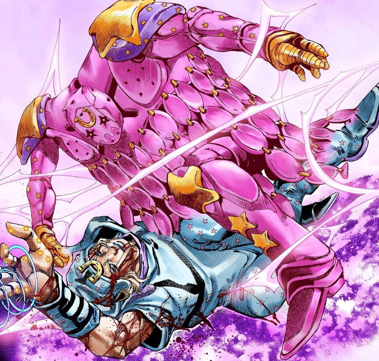 Johnny Joestar Akimwita Tusk Act 4 Picha ya Ukuta