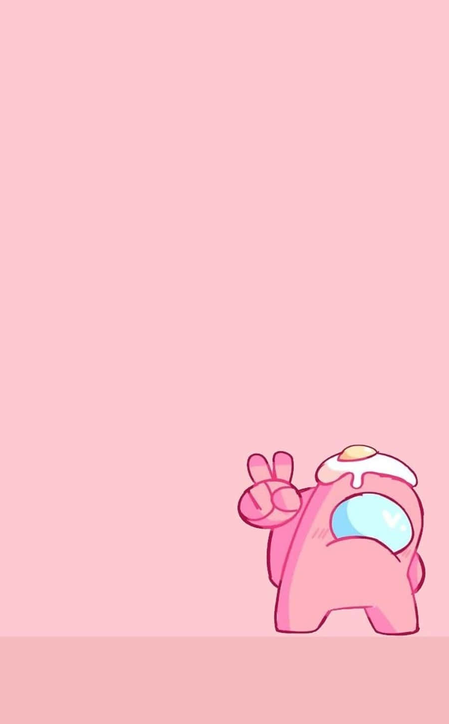 Join the Fun with the Among US Pink Crew Picha ya Ukuta