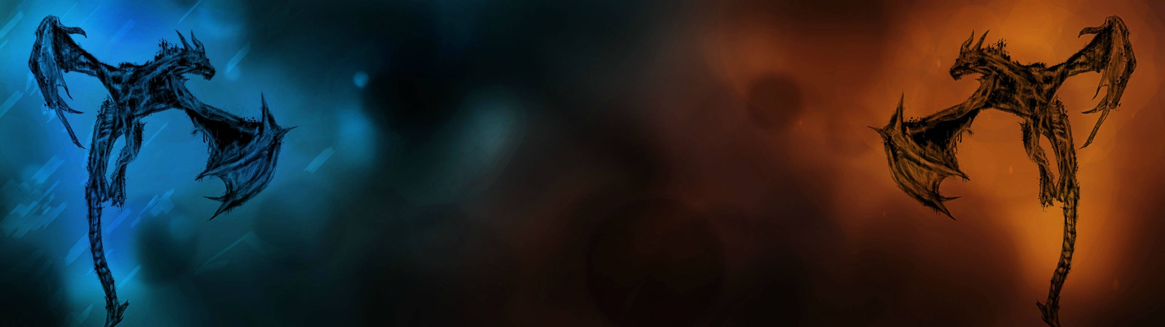 Joka la Kufuatilia Mbili la 3840x1080 HD Picha ya Ukuta
