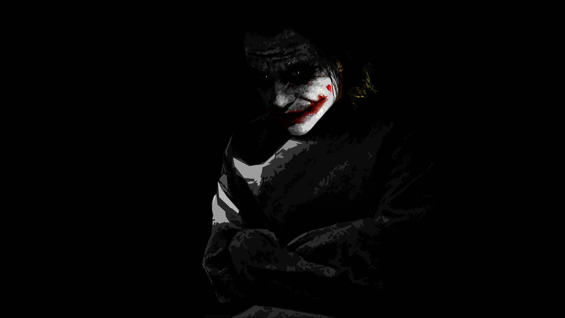 Joker Akiwa Kwenye Koti la Kufunga Picha ya Ukuta