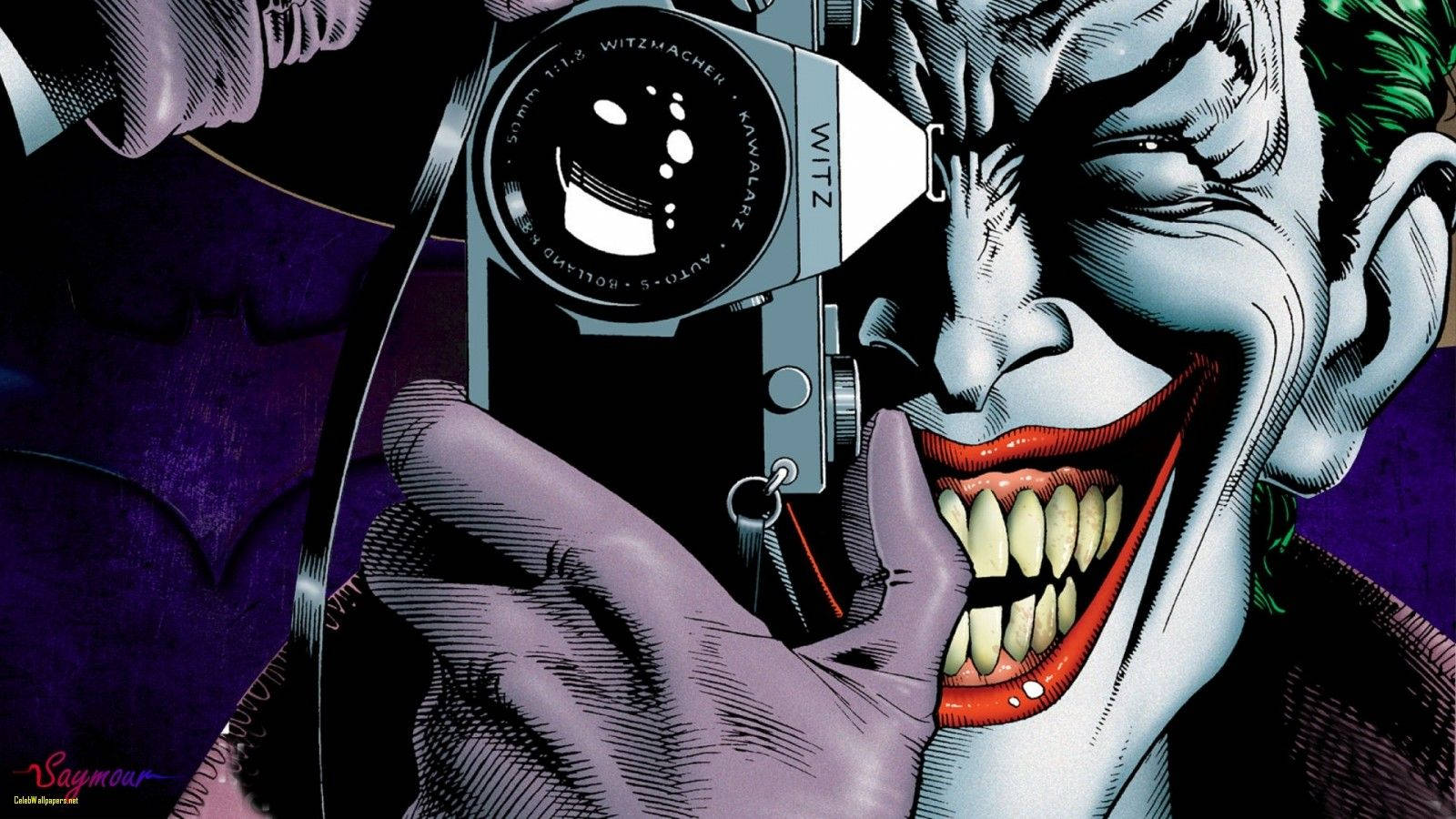 Joker Akiwa na Kamera Picha ya Ukuta