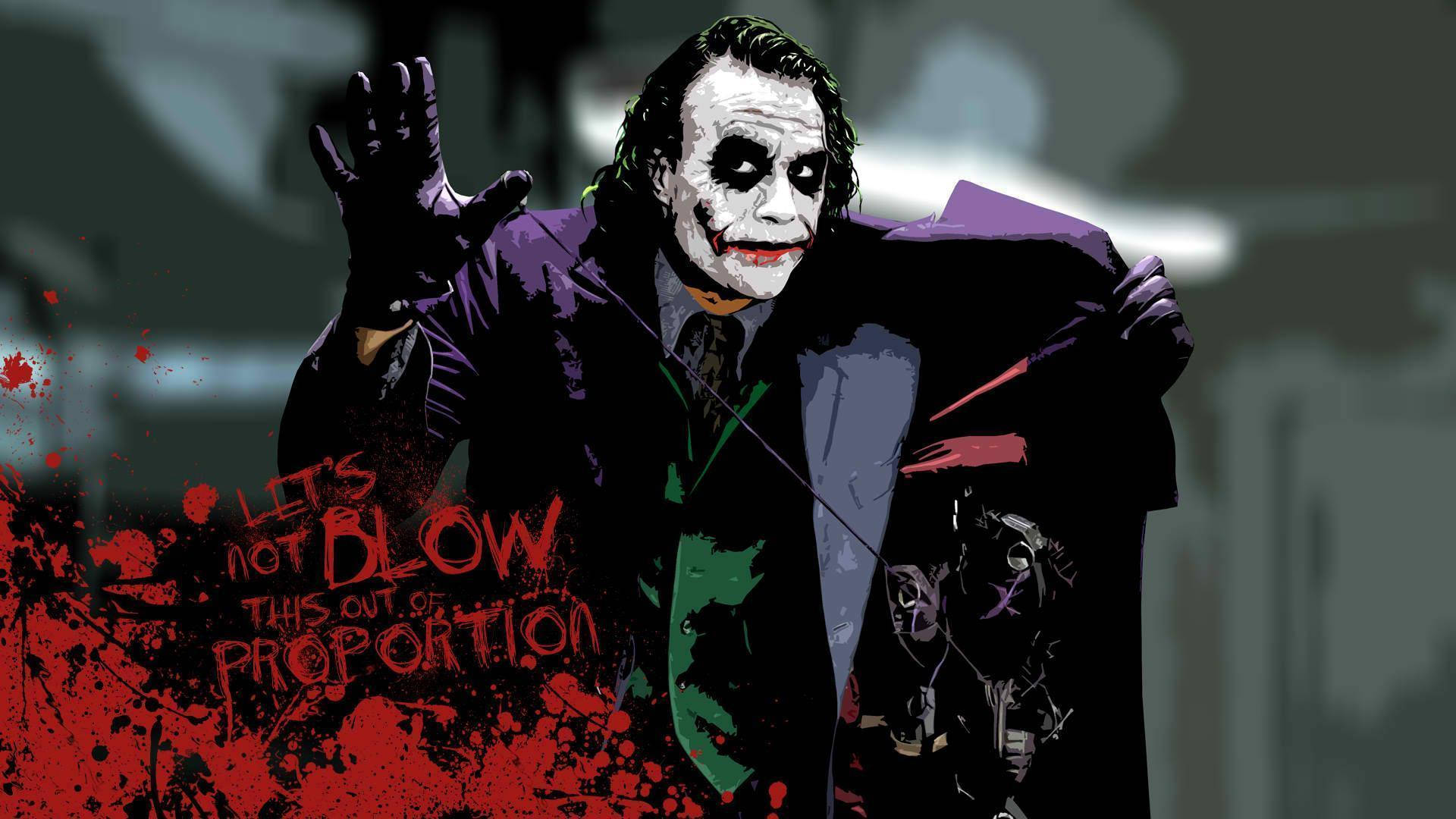 Joker Anavuruga Mambo Picha ya Ukuta
