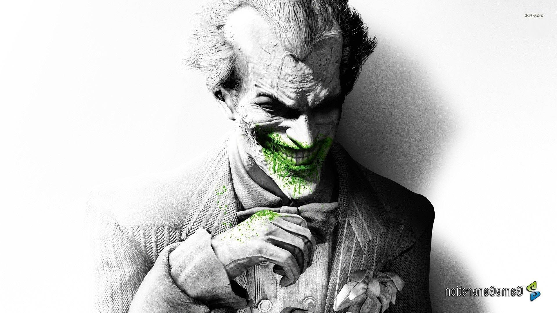 Joker Kijani Kijivu Picha ya Ukuta