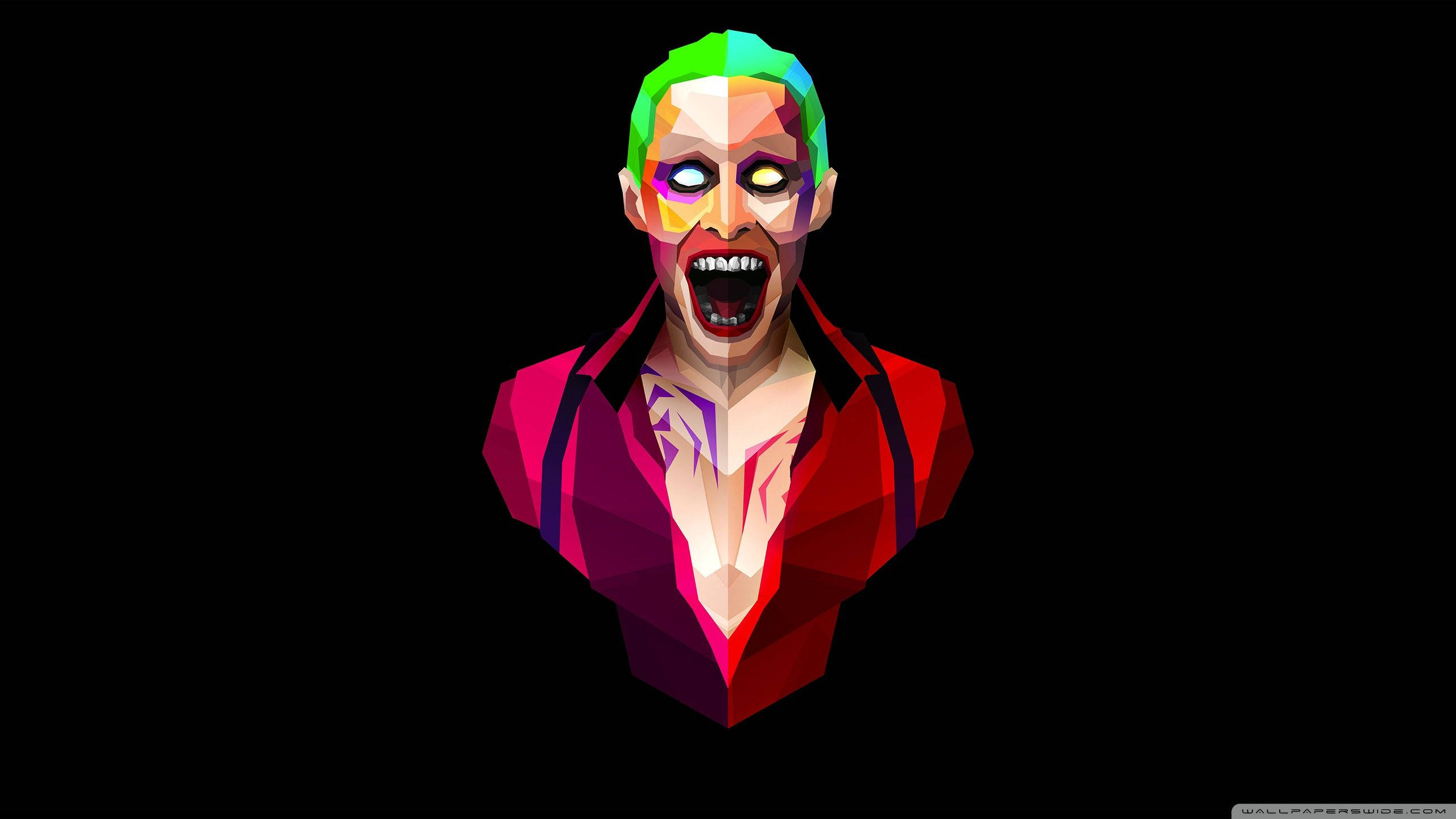 Joker wa Suicide Squad wa Kijiometri Picha ya Ukuta