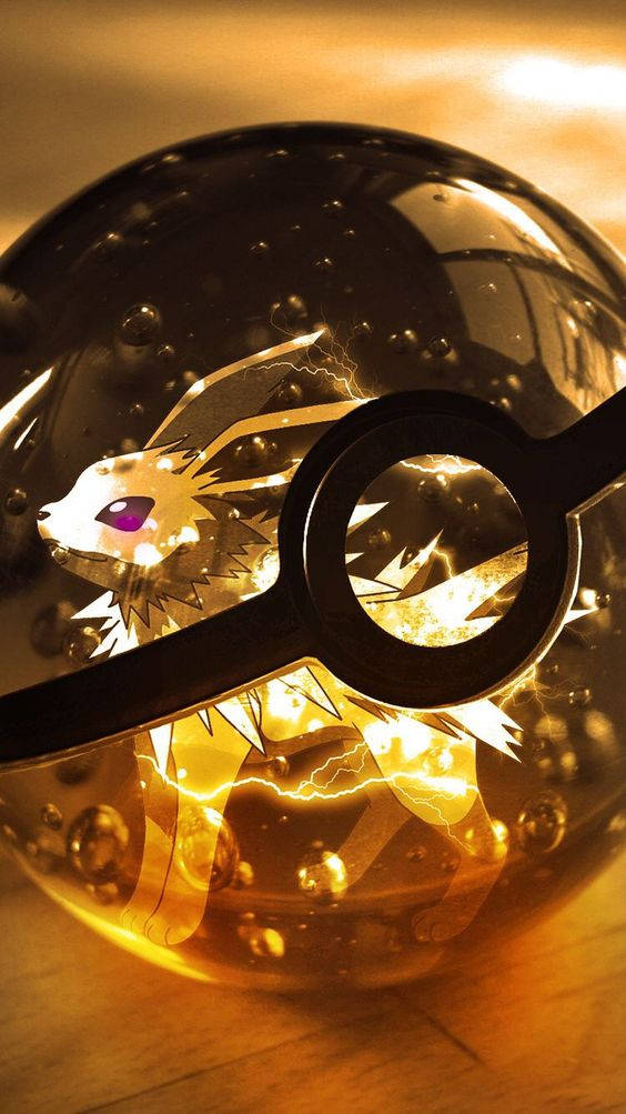 Jolteon ndani ya Pokeball Picha ya Ukuta