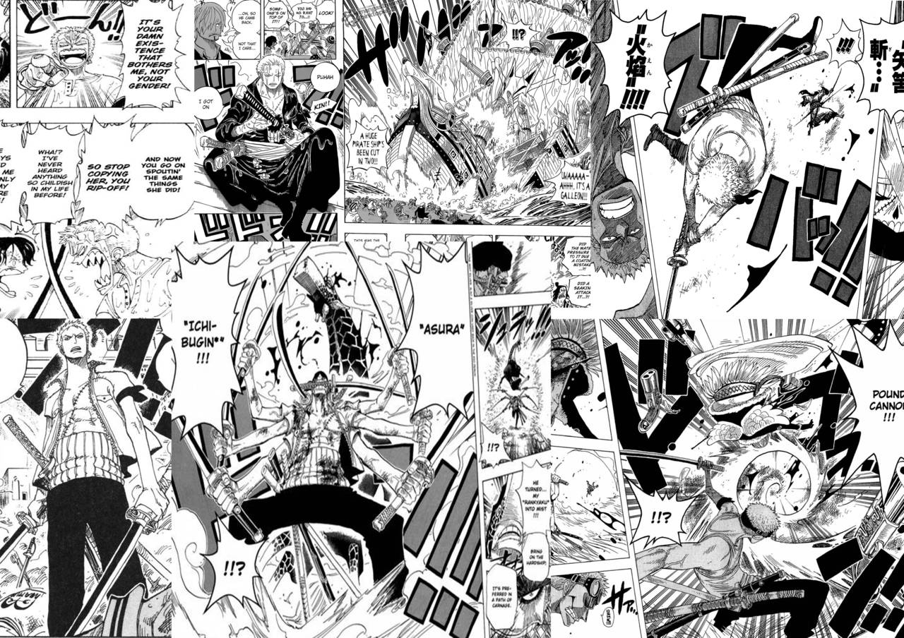 Jopo la Manga la Mpiga Upanga Roronoa Zoro Picha ya Ukuta