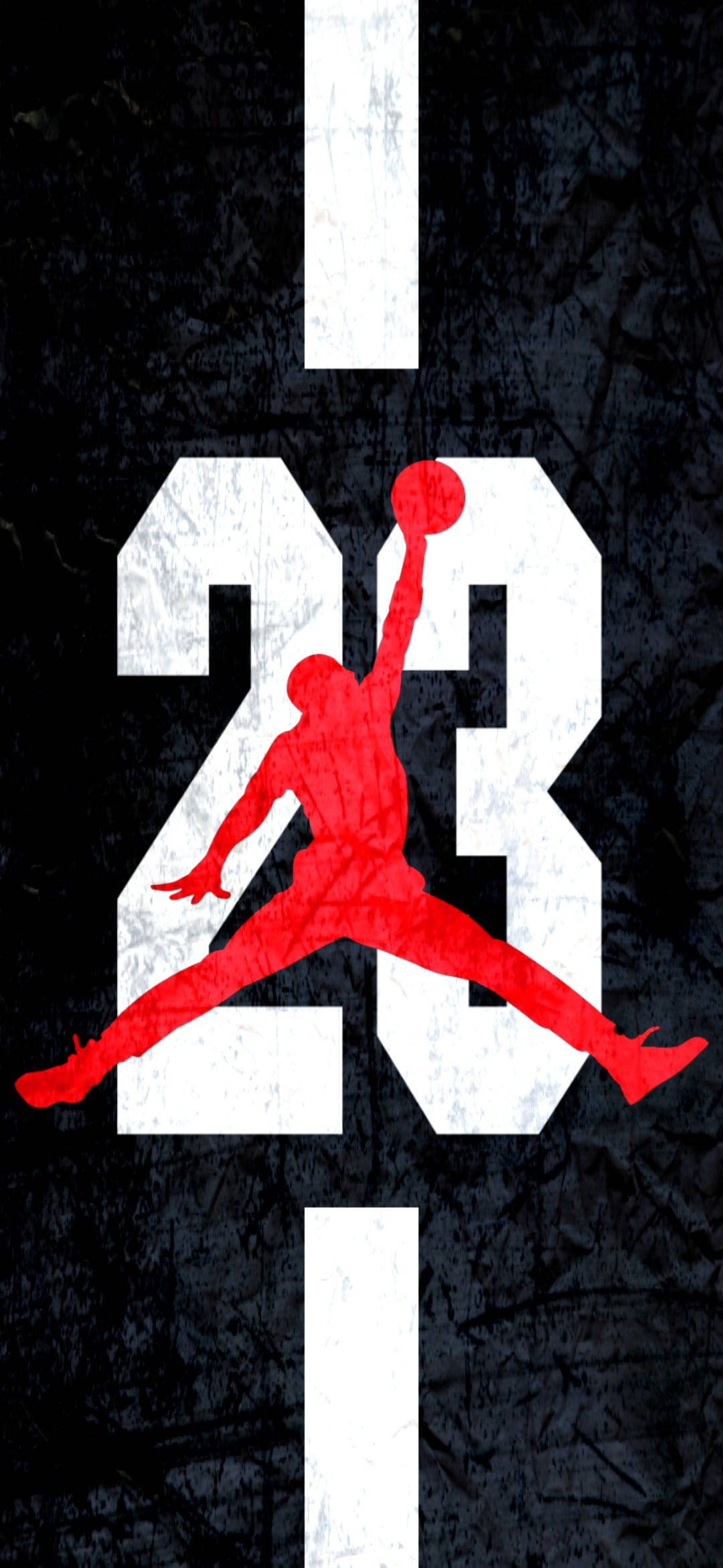 Jordan Logo Signature Red Color Picha ya Ukuta
