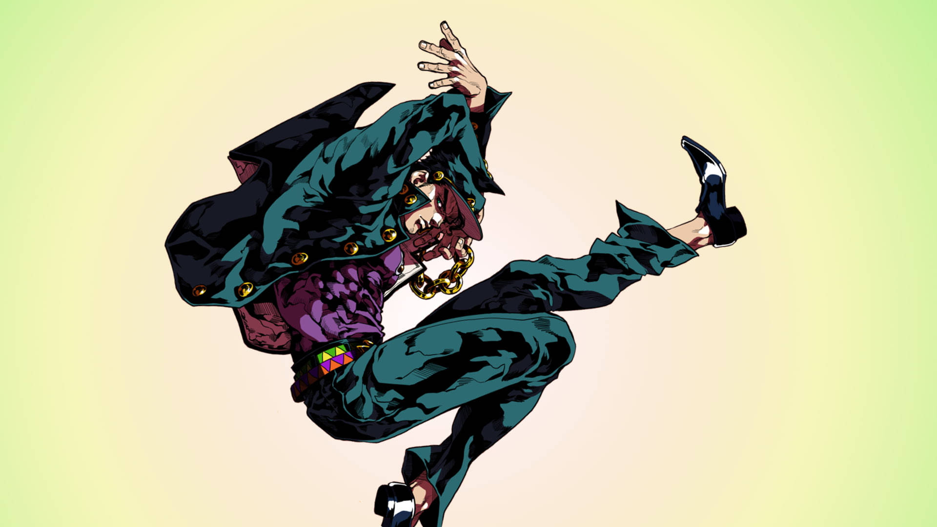 Jotaro Kujo Dansi ya Anime Picha ya Ukuta