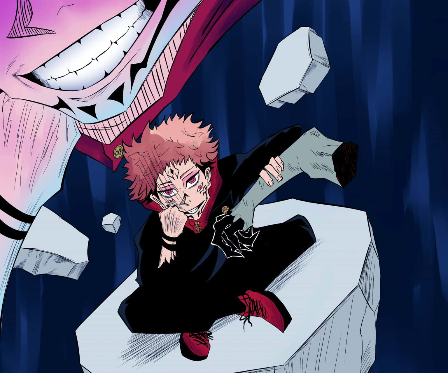 Jujutsu Kaisen nyuma Picha ya Ukuta