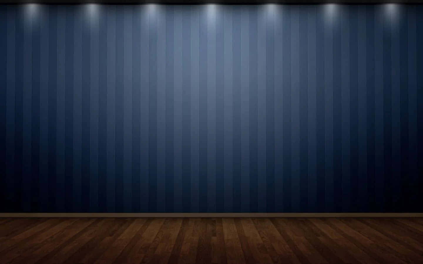 Jukwaa la Mistari ya Bluu na Sakafu ya Mbao Nyuma Picha ya Ukuta