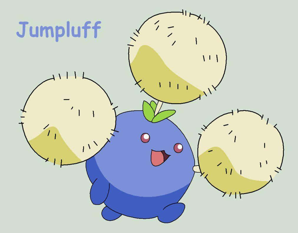 Jumpluff Pamoja na Jina Lake Picha ya Ukuta