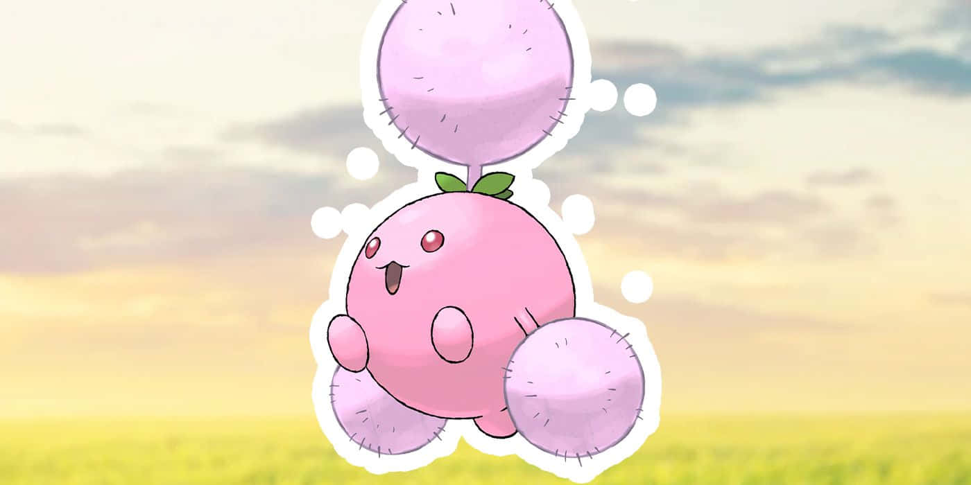 Jumpluff Pinki Picha ya Ukuta