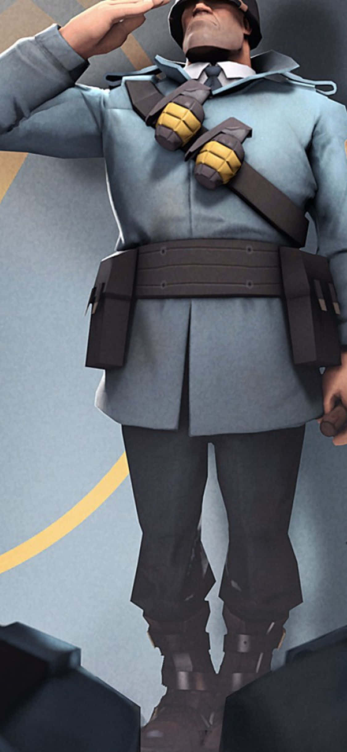 Jumuika Na Jamii Ya Team Fortress 2 Na iPhone Xs Picha ya Ukuta